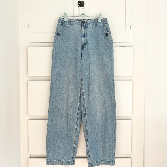 Vintage Lee Riveted High Rise Tapered Jeans 27 Made in USA - Picture 1 of 7